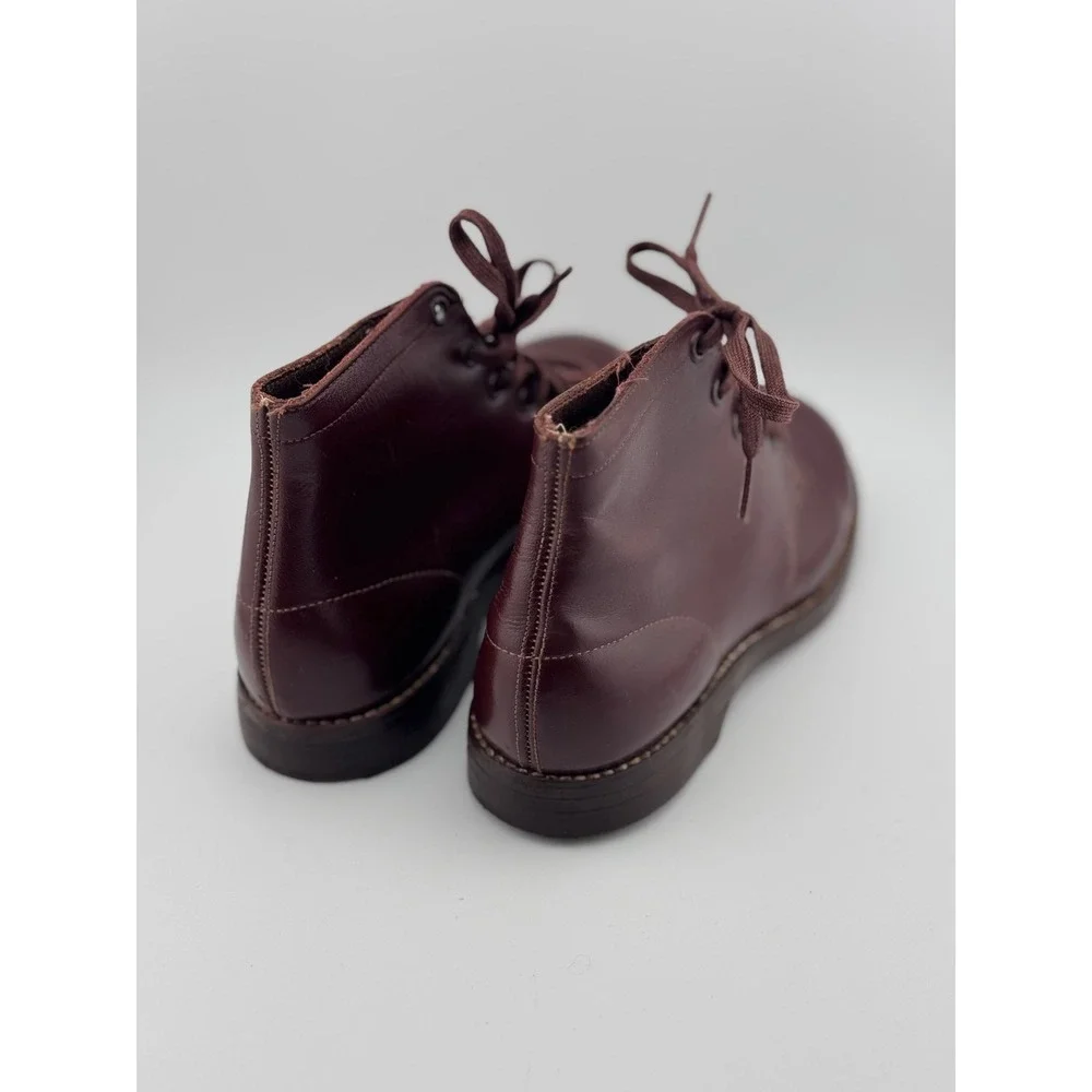 Vintage Peter Diamond Ferndale Kids‎ Lace Up Leather Burgundy Boots